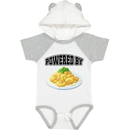 

Inktastic Powered by Macaroni and Cheese Gift Baby Boy or Baby Girl Bodysuit
