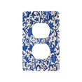thumbnail image 3 of Switch Panel Switch Decoration 2.76x4.53x0.28 Inches Unused Outlet Cover Switch Plate Wall Plates Living Room Kitchen Bedroom Study Switches Blue Flower, 3 of 8