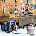 thumbnail image 4 of GasSaf 5FT 2 Stage Propane Regulator with Hose, 90 Degrees RV Propane Regulator for Dual Fuel Generator, RV, Camp Stoves, Gas Gri, 4 of 6