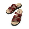 thumbnail image 2 of DREAM PAIRS Womens Casual Arch Support Slide Sandals Slip on Flat Sandals Plantar Fasciitis Soft Cushion Slippers, 2 of 5