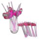 thumbnail image 1 of 50pcs Flamingo Drinking Straws, 1 of 3