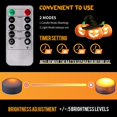 thumbnail image 4 of 6-Piece LED Pumpkin Lights with Remote Control and Timer for Halloween and Thanksgiving Decoration (White), 4 of 6