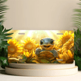 thumbnail image 4 of 1 Pcs 2D Flat License Plate Covers & Frames, Cute Turtle For Decorative Front, Waterproof For Decoration Aluminum License Plate Covers & Frames Cover For Men Women, 12" X 6", 4 of 6