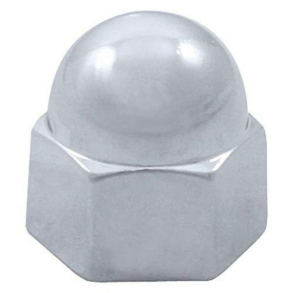 United Pacific 9/16" X 11/16" Chrome Die-Cast Acorn Nut Cover, each