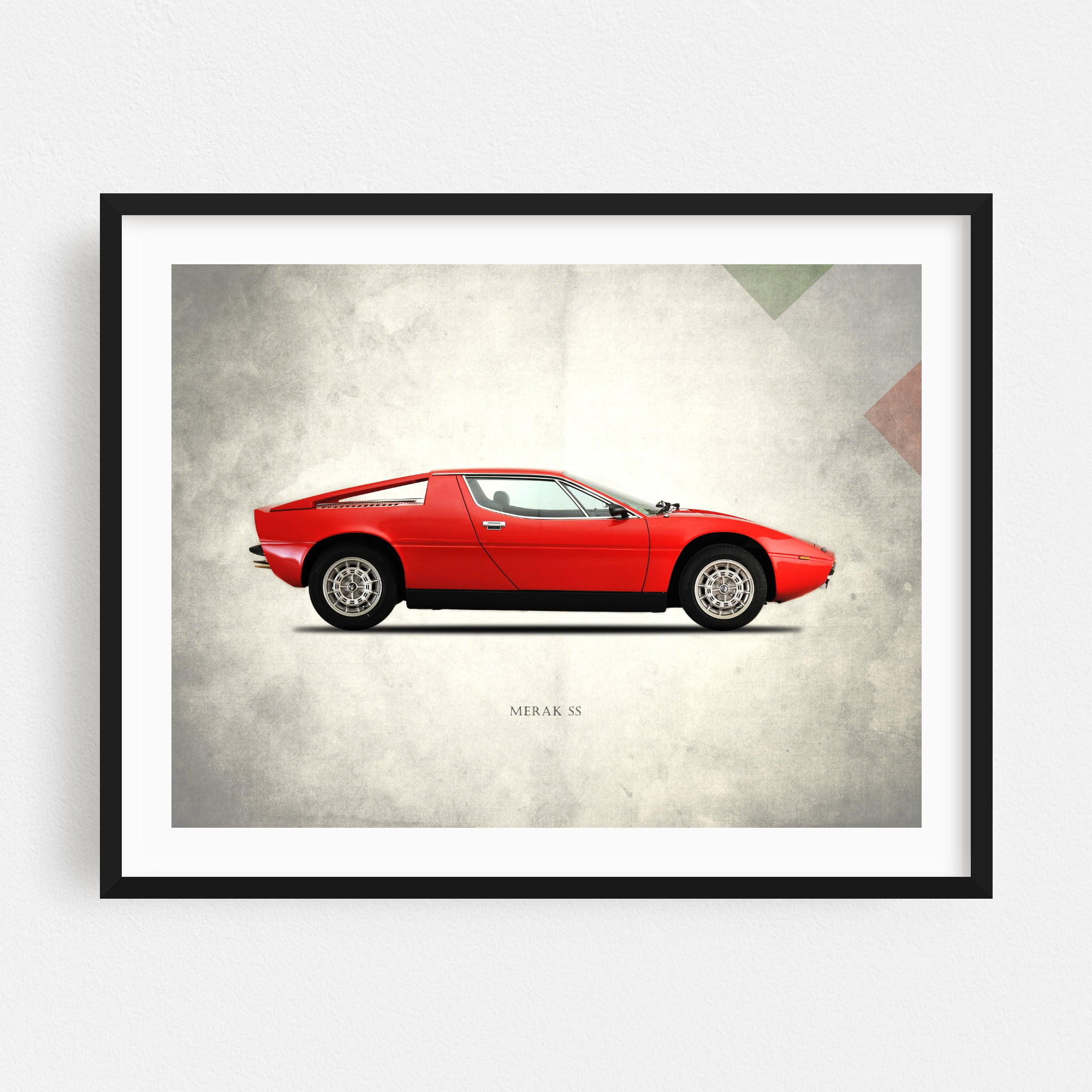 Maserati Engine Closeup Canvas Art Poster Print Wall Decor 