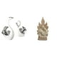 thumbnail image 1 of estatua de cisne,Figuras de cisne de cerámica modernas,Escultura de animales Decoración centro de mesa,Estatua católica,Colección de figuritas y adornos de la Sagrada Familia, 1 of 8