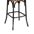 thumbnail image 2 of Acme Zaire Bar Chair (1Pieces) in Black & Antique Oak Finish for Dining Areas Indoor, 2 of 6