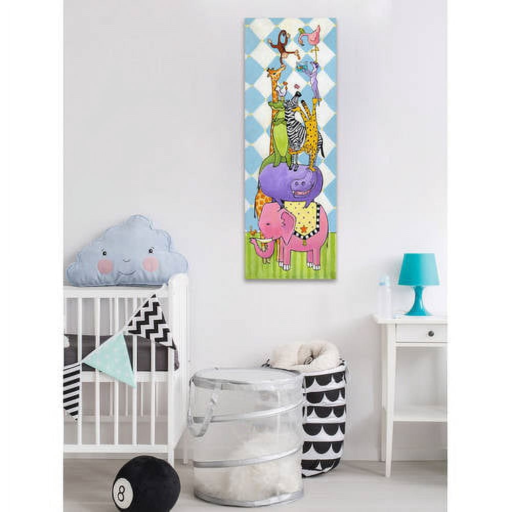 Marmont Hill - "Zooper Stars" by Janet Nelson Painting Print on Wrapped Canvas