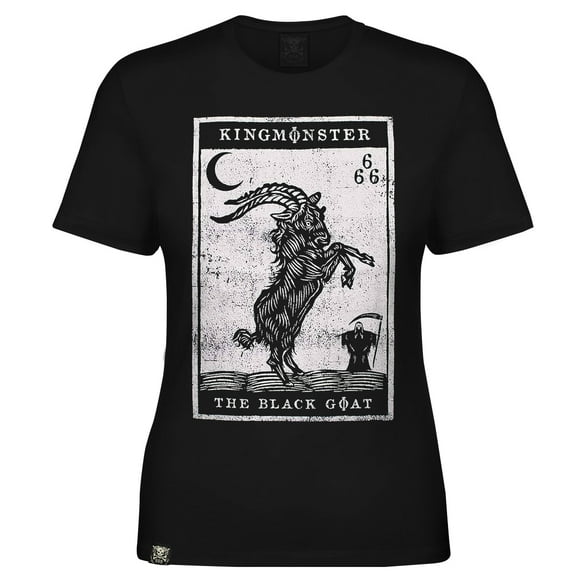 Blusa Negra Manga Corta Chica Black Goat