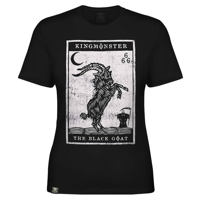 Blusa Negra Manga Corta Chica Black Goat