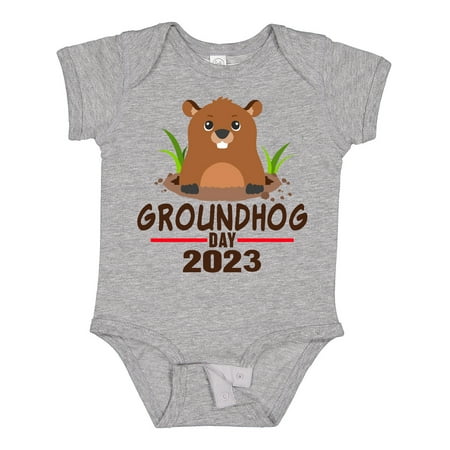 

Inktastic Groundhog Day 2023 Gift Baby Boy or Baby Girl Bodysuit