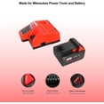 thumbnail image 4 of Volvmakz 18V Cordless Power Tool Charger Set with 6000mAh Battery, Charger and User Manual, 2 Pack, 4 of 7