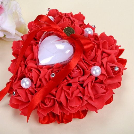 Ring pillow wedding ring pillow, 20*7cm, heart shape, gift, romantic pillow