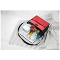 thumbnail image 4 of HONMEET Portable Thermal Cooler Bag with Wide Opening, Red Oxford Fabric Picnic Lunch Carrier for Outdoor Food Storage, 4 of 8