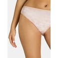 thumbnail image 2 of Joyspun Women's Cotton-Blend Thong Panties, 6-Pack, Sizes S-XXXL, 2 of 11