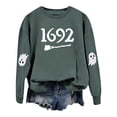 thumbnail image 3 of IDOCLOTHES Halloween Sweatshirt Women 2026 Trendy 1692 Salem Witch Printed Long Sleeve Halloween Tops for Women Fashion Clothing Womens Fall Outfits Grey, S, 3 of 4