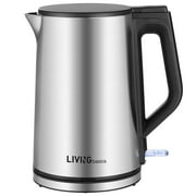 Hervidor eléctrico de agua caliente de acero inoxidable de 1,5 l (1500 W, sin BPA)
