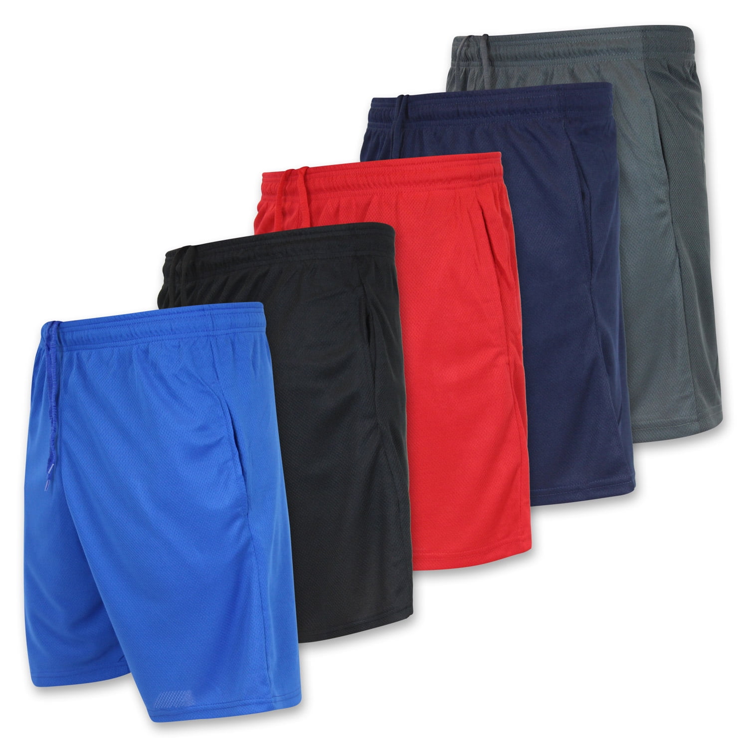 Mens Dri-Fit Mesh Shorts Fitness Workout Gym Basketball Jogger Shorts Size S-5X
