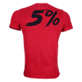 thumbnail image 2 of 5% Nutrition Rich Piana One Day You May Tee 100% Cotton Red T Shirt, Short Sleeve Muscle Fit Shirt Workout Mens T Shirt, Gym Clothes for Men, Exercise Fitness Gear - 3X-Large, 2 of 5