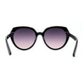 thumbnail image 4 of Womens Simple 90s Classy Large Round Plastic Rim Fashion Sunglasses Black Purple Pink, 4 of 4