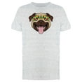 thumbnail image 1 of Happy Pug Abstract Glasses T-Shirt Men -Image by Shutterstock, Male Large, 1 of 2
