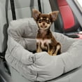 thumbnail image 2 of Unique Bargains Dog Car Seat Adjustable Straps Dog Booster Seat for Small Medium Large Dogs and Cats Pet for Car Grey, 2 of 8