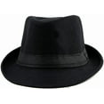 thumbnail image 2 of YooGuoGuo Trilby Fedoras Panama Jazz Hat Short Brim Bowler Hat for Men/Women, 2 of 6