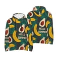 thumbnail image 6 of Bingfone Banana And Avocado Men's Drawstring Hoodie Long Sleeve Pocket Sweatshirts-X-Large, 6 of 6