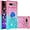 Powder Blue, variant on Clear Case for Google Pixel 7a with Kickstand for Girls Women, Liquid Glitter Sparkle Bling Cute Case Gradient Quicksand Cover for Google Pixel 7a JB Powder Blue
