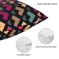 thumbnail image 5 of YFYANG Square Decorative Throw Pillow Case (Without Pillow Insert), Abstract Polygon Pattern Bedroom Sofa Car Cushion Cover, 24"x24", 5 of 9