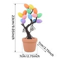 thumbnail image 2 of dajkiuy Easter Decorations, Artificial 9 Inch Easter Egg Tree Tabletop Decor with Delicate Ornaments, for Home Party Wedding Holiday Spring Summer Decoration, 2 of 6