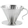thumbnail image 2 of Coffee Filter Coffee Filter Stainless Steel Stainless Steel Pour Over Coffee Dripper Cone Filter Cup Stand Coffee Machine Accessories  Use, 2 of 8