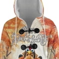 thumbnail image 4 of Happy Thanksgiving Airedale Terrier Turkey Costume Pumpkins Autumn Leaves All Over Print 3D Hooded Duffle Toggle Coat Dale Waterside Dog Lover - 13014, 4 of 6