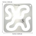 thumbnail image 2 of 1pc Multi-functional Sewing Patchwork Tool Hollow Design Sewing Template, 2 of 7