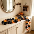 thumbnail image 6 of Kdkad Halloween Black Maple Leaf Vines, Artificial Fall Garland, Flexible Foliage Hanging Vines, Halloween Decorations for Porch, Fireplace, Railing, Table, Halloween Party Decor, 39In, 6 of 7