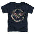 thumbnail image 2 of Dc Wonder Woman Floral Wonder Woman Logo Kids T Shirt (2) for Youth Toddler Boys and Girls, Navy, 2 of 5