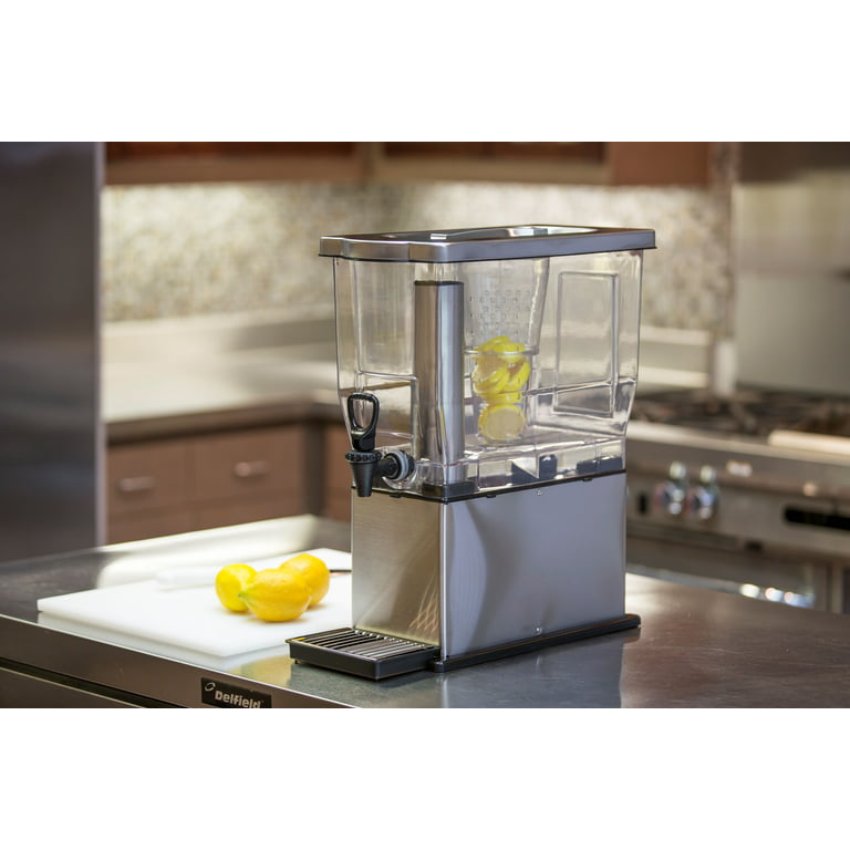 Service Ideas 3 gal BPA-Free Tritan and Stainless Steel Infusion and Ice  Chamber Beverage Dispenser