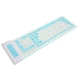 thumbnail image 4 of Soft Silicone Keyboard, 2.4G Cordless 107 Keys Waterproof Oilproof Folding Keyboard, Bright Color Ergonomic Design Keyboard, Fully Silent Using, 4 of 8
