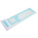 thumbnail image 4 of Teclado de silicona 107 teclas impermeable a prueba de polvo plegable dos colores 2,4G inalámbrico USB teclado silencioso de silicona suave, 4 of 8