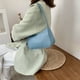 thumbnail image 2 of Bolso Simple elegante mujer pequeño de hombro Color puro cremallera Casual Sling bolsos, 2 of 5