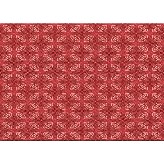 Ahgly Company Indoor Rectangle Patterned Valentine Red Area Rugs, 8' x 10'