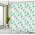 thumbnail image 5 of Ambesonne Cartoon Shower Curtain, Daisies and Ladybugs, 69"Wx84"L, Multicolor, 5 of 5