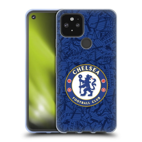 Head Case Designs Officially Licensed Chelsea Football Club 2019/20 Kit Home Soft Gel Case Compatible with Google Pixel 5 5G