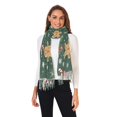 thumbnail image 2 of FORMRS Womens Scarf Winter Soft Long Big Warm Shawls Wrap Tassel Scarves, Christmas Gingerbread, 2 of 9