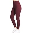 thumbnail image 2 of BKQCNKM Leggings for Women Workout Leggings for Women Maternity Leggings with Pockets for Women Womens Leggings High Waist Long Two Pockets Leggings for Women Tummy Control, Red S, 2 of 7