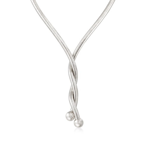 Ross-Simons Italian Sterling Silver Flexible 4-In-1 Necklace/Bracelet, Women's, Adult