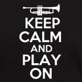 thumbnail image 3 of CafePress - Keep Calm And Play On Trumpet T Shirt - Men's Classic Graphic Cotton T-Shirt, 3 of 4