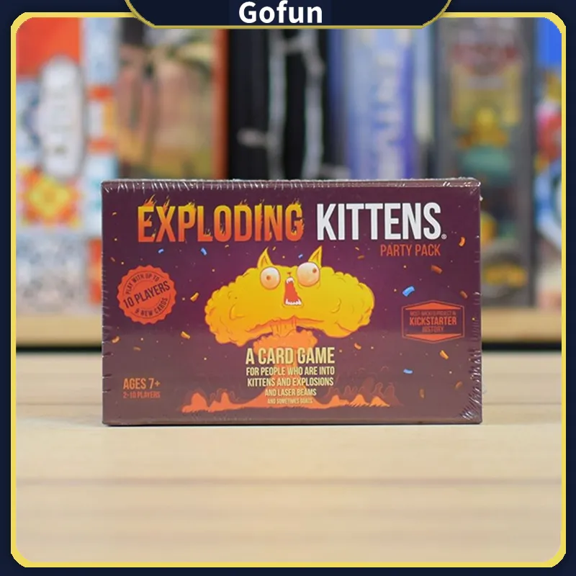 Juego de cartas Exploding Kittens Party Pack para 2 a 10 jugadores a partir de 7 años