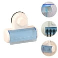 thumbnail image 2 of GOOHOCHY White WallMounted Toothbrush Holder with Cover for Storage Modern Bathroom 5 Brush Slots, 2 of 6