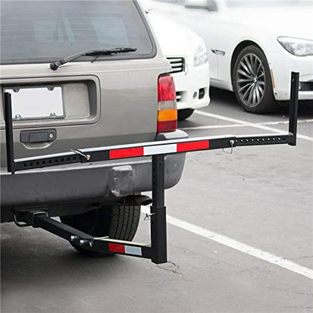 Adjustable Steel Pick Up Truck Bed Hitch Extender Extension Rack with flag for Boat Lumber Long Loads Canoe Ladder Fits 2
